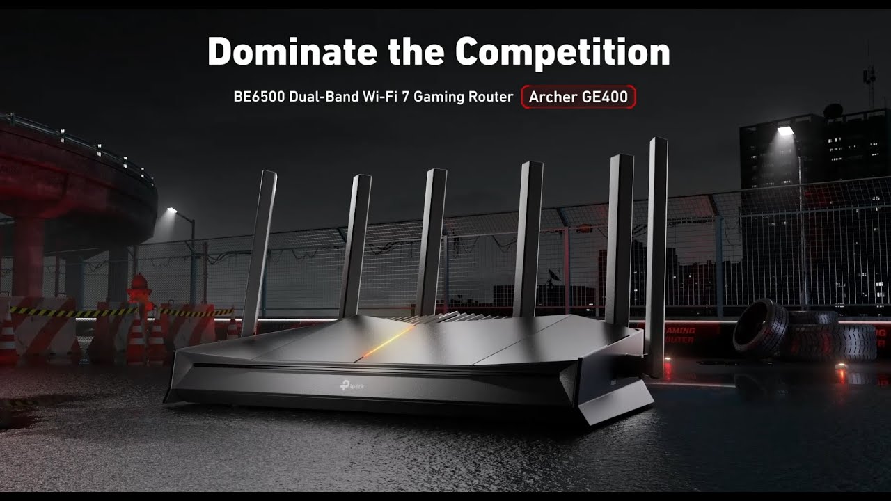 TP-Link I Archer GE400 I BE6500 Dual-Band Wi-Fi 7 Gaming Router