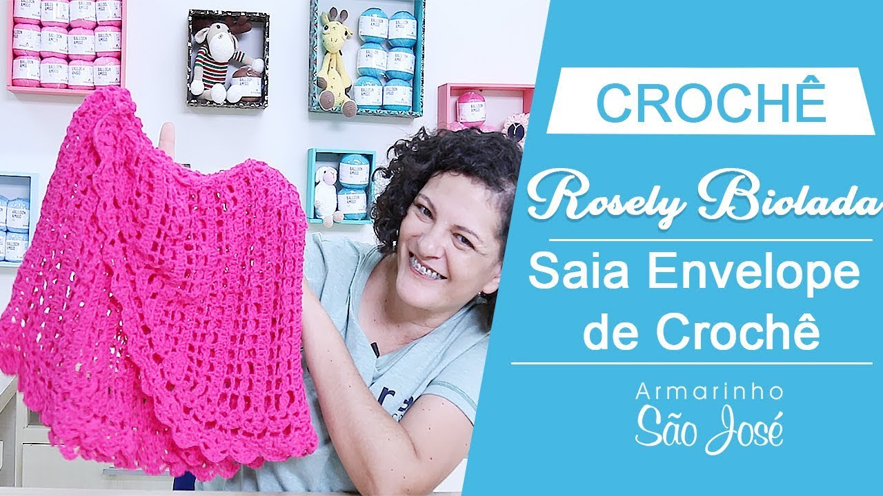 Como Fazer Saia  Envelope de Crochê