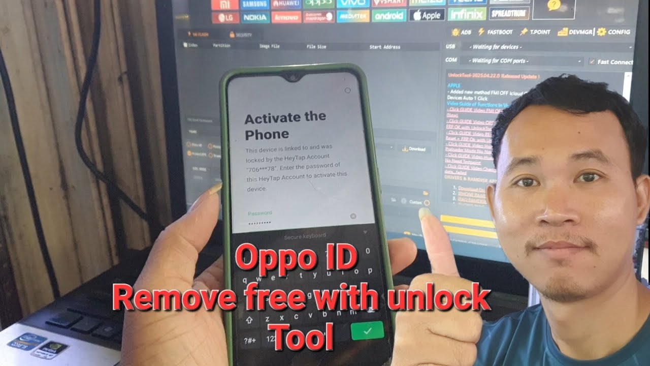 Free Oppo ID , Hey Tap Cloud Account Remove UnlockTool