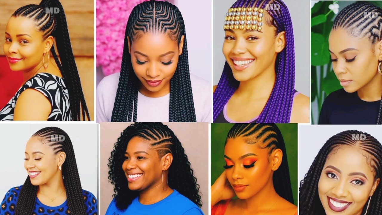 BOLD AND STYLISH TRENDING Braids FOR BLACK WOMEN WITH BRAIDING HAIR