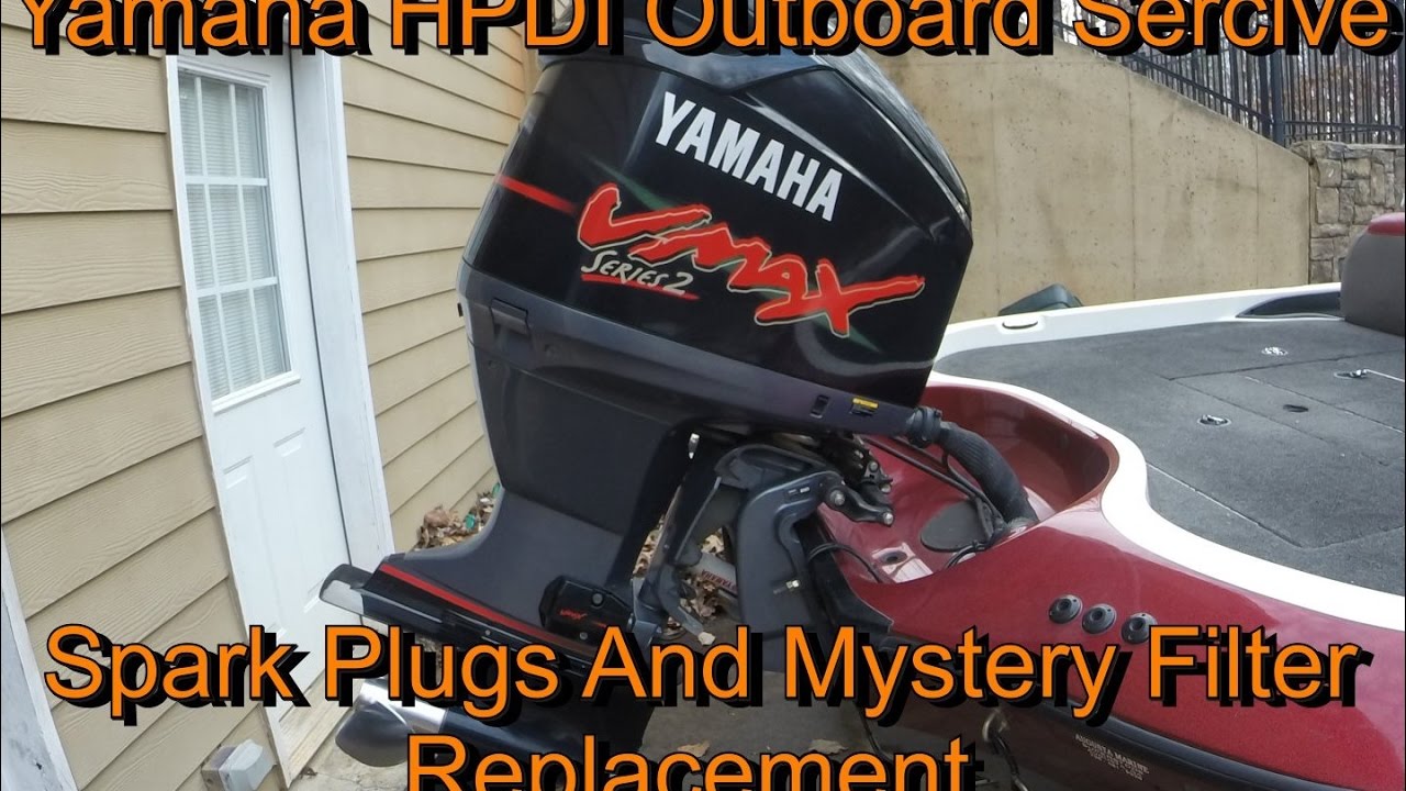 Обслуживание подвесных моторов Yamaha HPDI. Замена свечей зажигания и масляного фильтра Mystery.