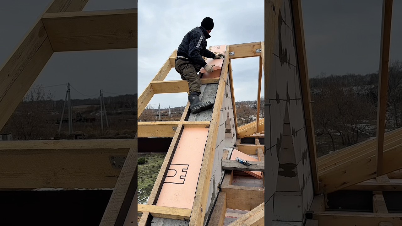 Gable overhang / Фронтонный свес #diy #construction #строительство #home