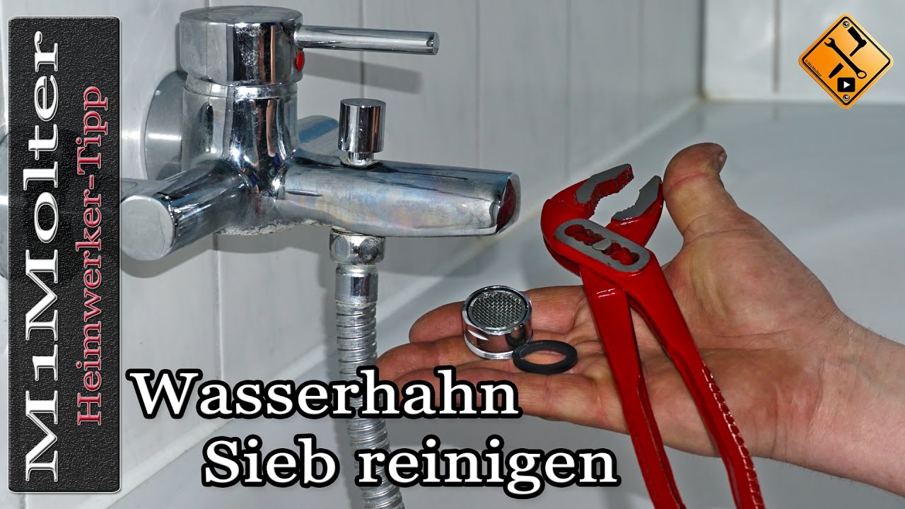 Wasserhahn Sieb reinigen / Verkalkte Wasserhähne gängig machen / Perlator reinigen