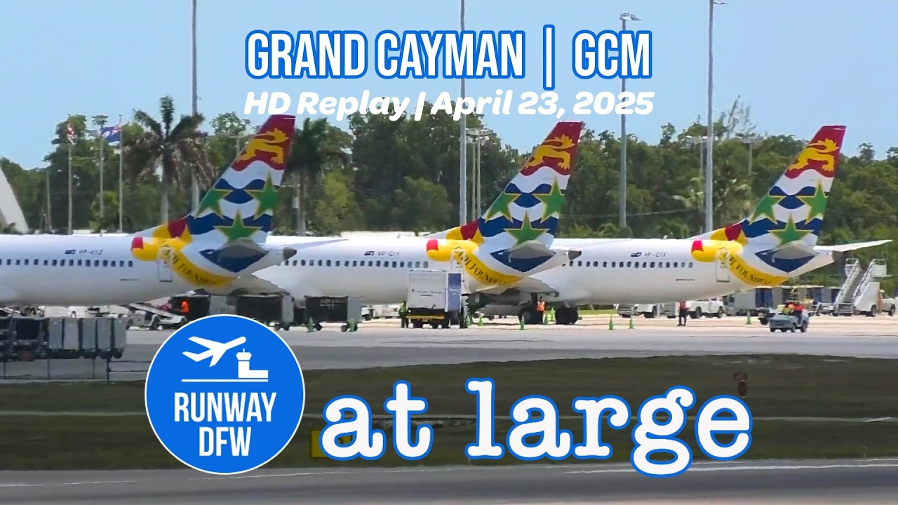 From Grand Cayman airport (GCM) in HD, it's Runway DFW at large - 4/23/2025