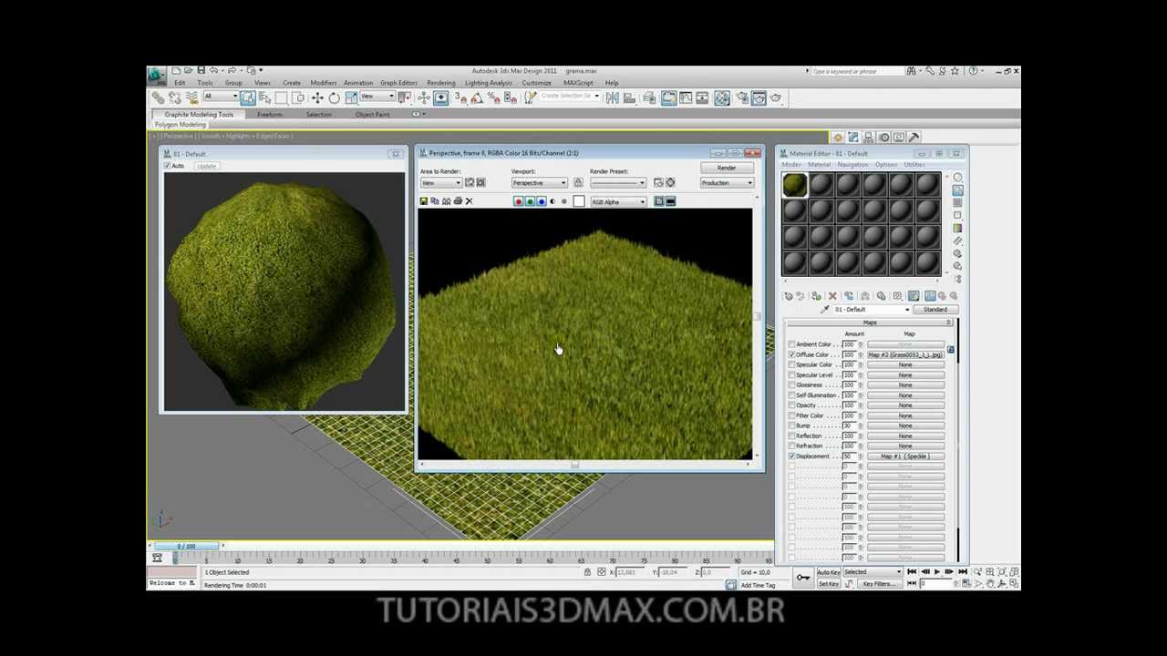 Tutorial 3D Max: criando Grama (re-upload)