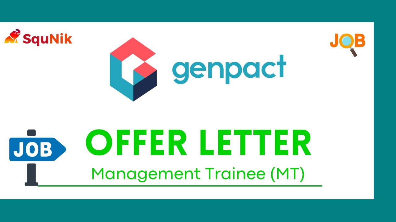 Genpact Offer Letter Management Trainee-AP| SquNik