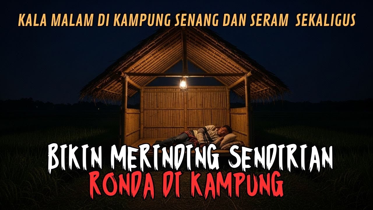 MERINDING PARAH SENDIRIAN RONDA DI SAWAH KALA MALAM! KISAH PULANG KAMPUNG DI SUMATRA