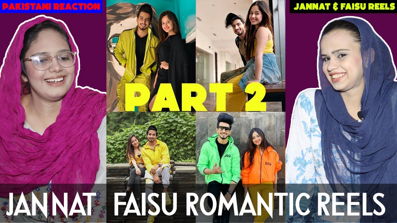 Pakistani Girls Reacts to Indian Jannat & Mr Faisu New Romantic Reels | Funkariyaan