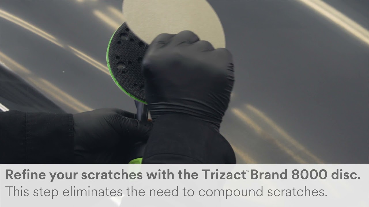 How to refine sanding scratches