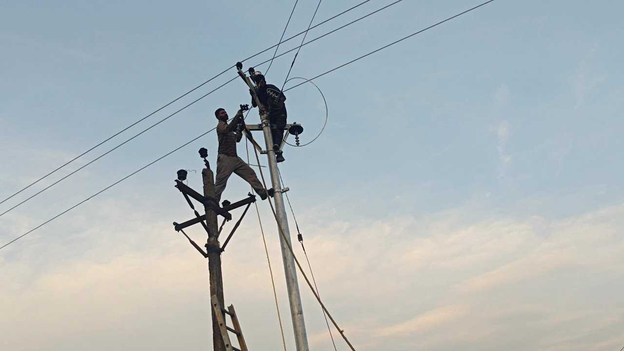hpsebl daliy hardwork routine life vlog 108 new LT line nd change the 11kv pole nd Complen attend 