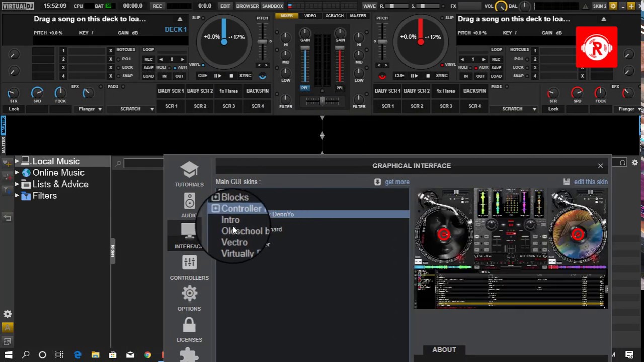 Virtual DJ 2020 Download & Change Skins