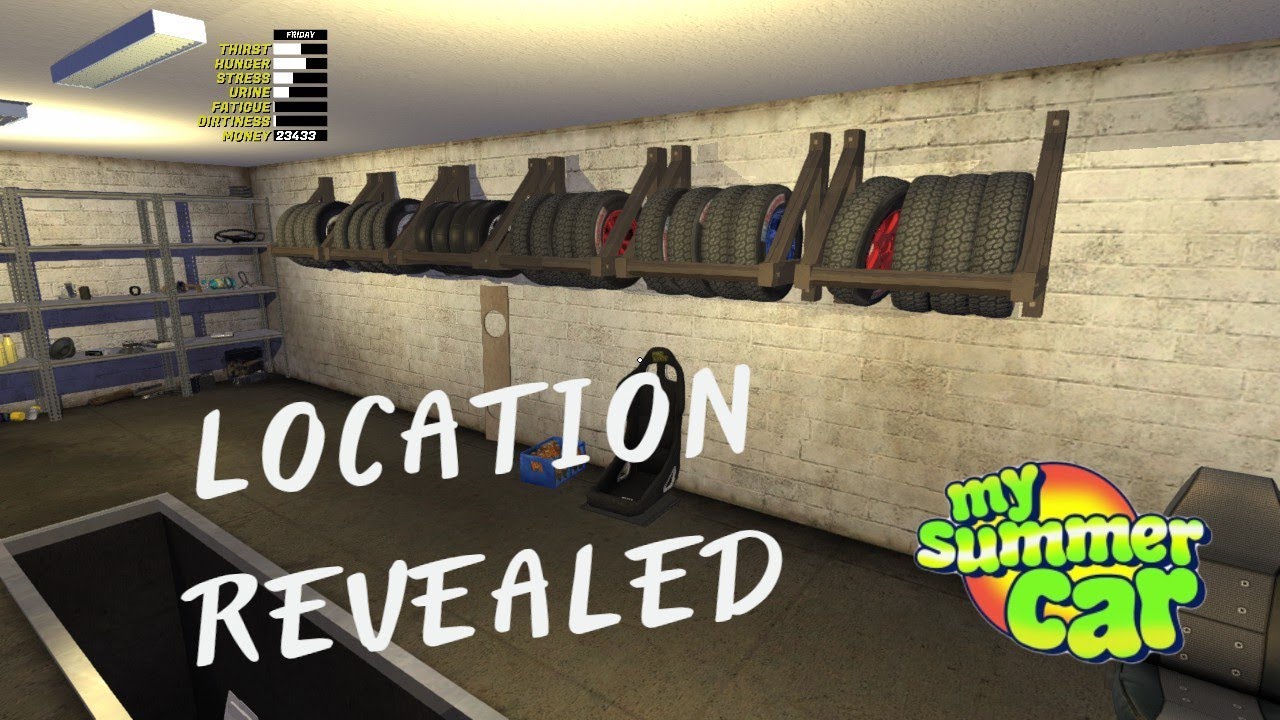 My Summer Car Tire Rack Location