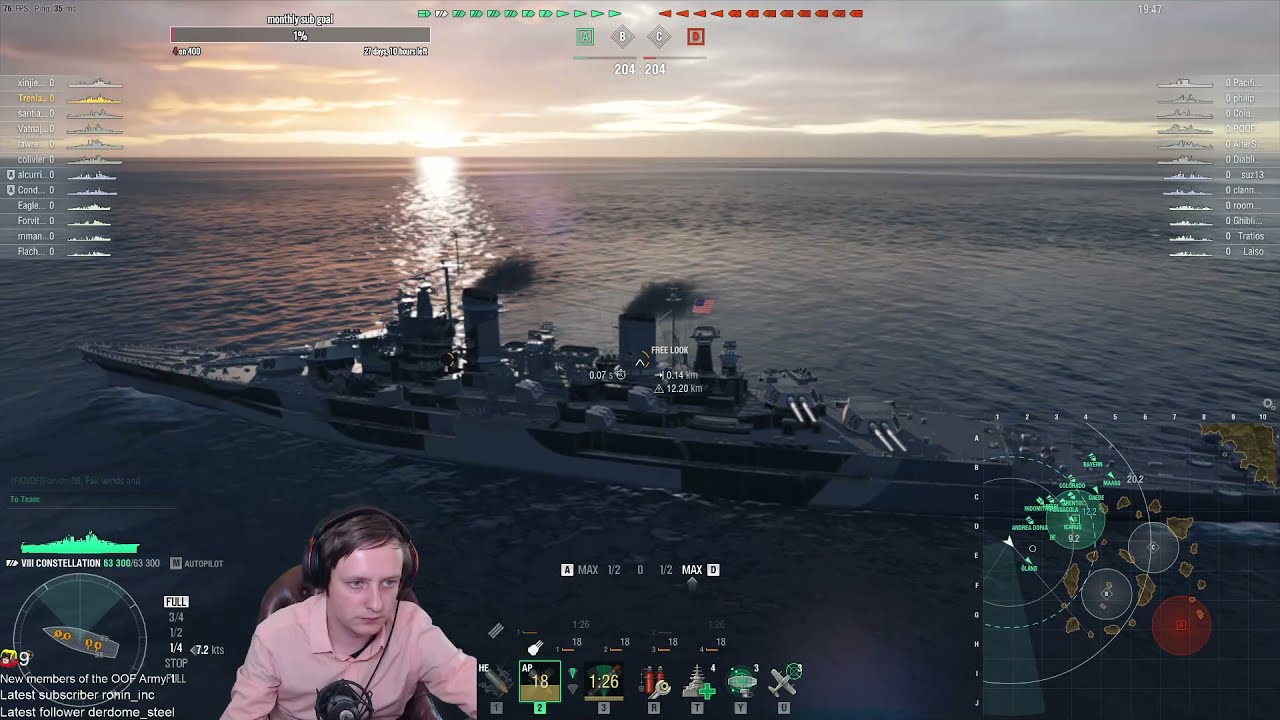 WARGAMING GOES CRAZY! SUPER FAST RADAR BATTLESHIP - Constellation in World of Warships - Trenlass