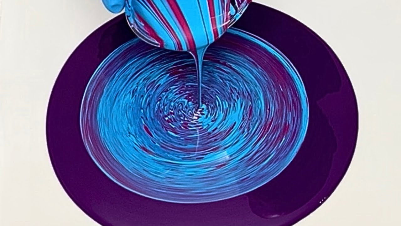Stacked Split Cup Acrylic Pour and Technical Difficulties!