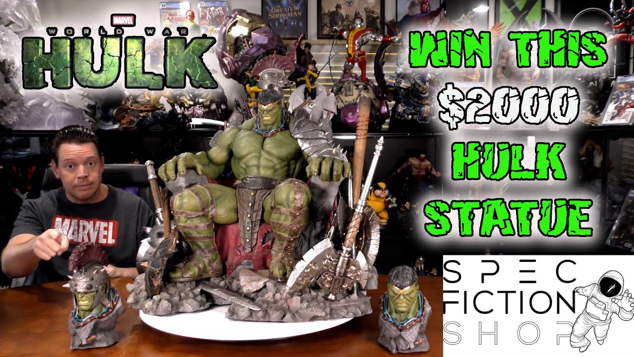 Queen Studios KING HULK on Throne Statue review & GIVEAWAY!