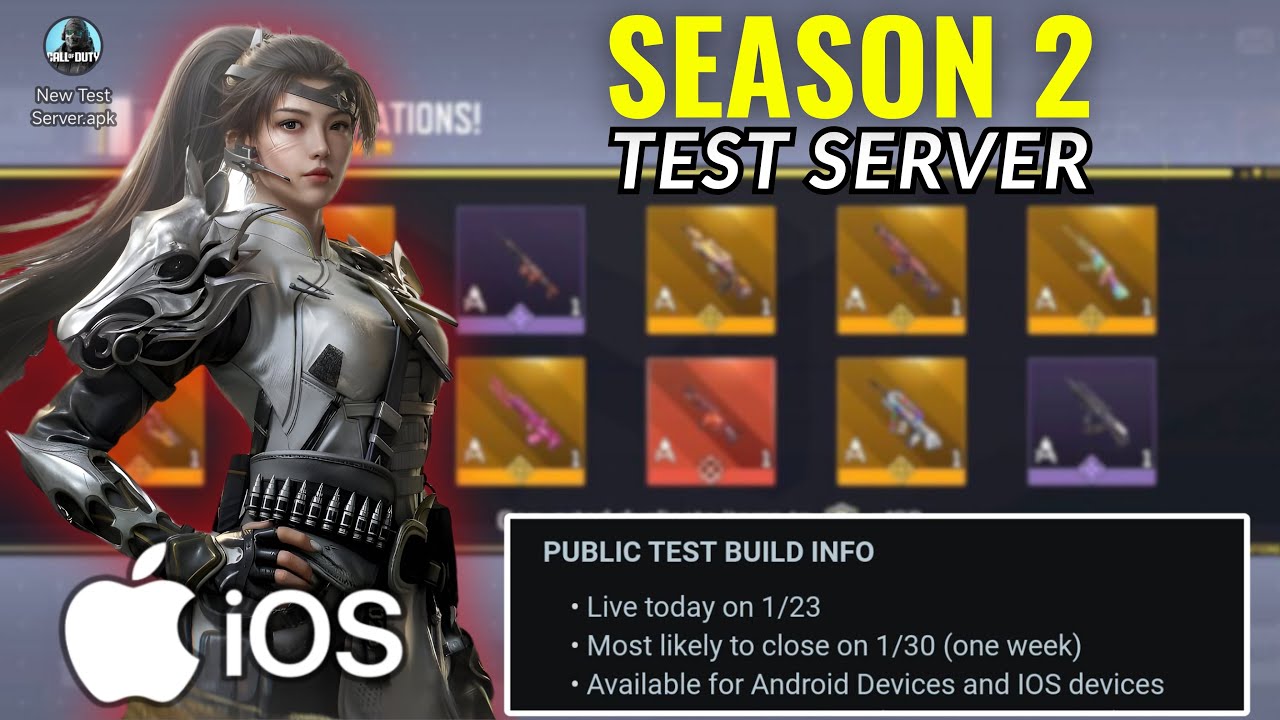 Season 2 Test Server iOS Version | Test Server Cod Mobile 2026 | Codm Test Server 2026