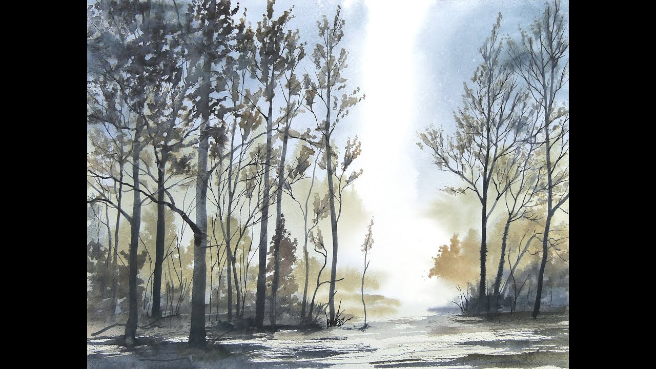 Mythical Adventure in the Forest: Aliens Visit in Stunning Watercolour?