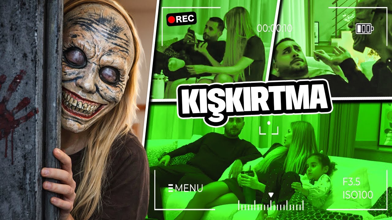GECE YARISI KORKUNÇ MASKEYLE MEHMET’İN YANINA YATTIM !! ( KIŞKIRTMA ) | Gamze Karta
