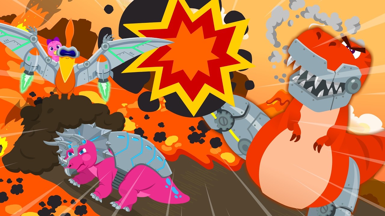Mighty Dino Heroes | Super Dino | Dinosaur |  Nursery Rhymes & Kids Songs