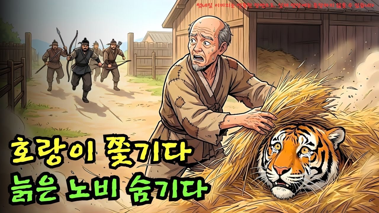 👉 사냥꾼들에게 쫓기던 호랑이… 늙은 노비는 왜 짚더미 속에 숨겨주었을까? 목숨을 건 선택의 이유ㅣ옛날이야기 ㅣ민담 ㅣ오디오북ㅣ전설ㅣ설화 ㅣ야담