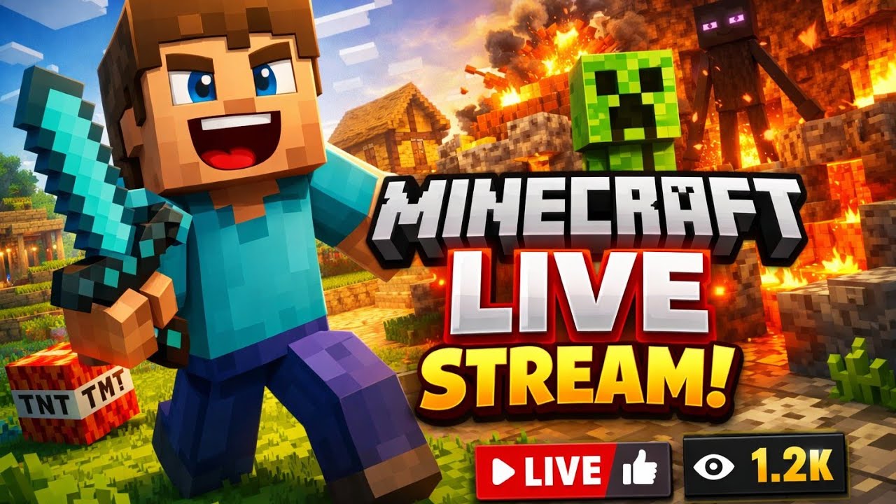 minecraft live stream 😎#live