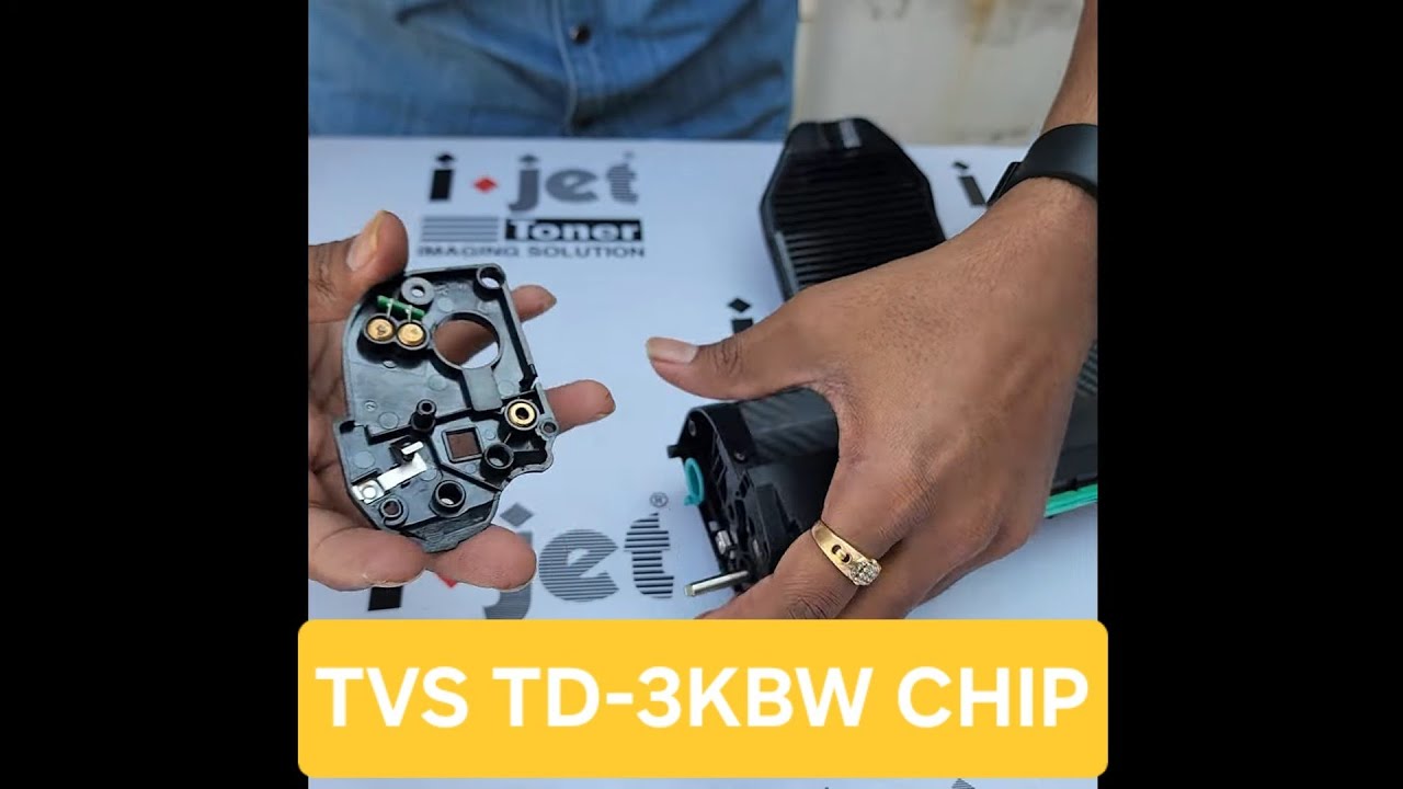 How to Change TVS TD-3KBW Toner Cartridge Chip | MN-26NW / MD-30NW / SN-26NW Printer