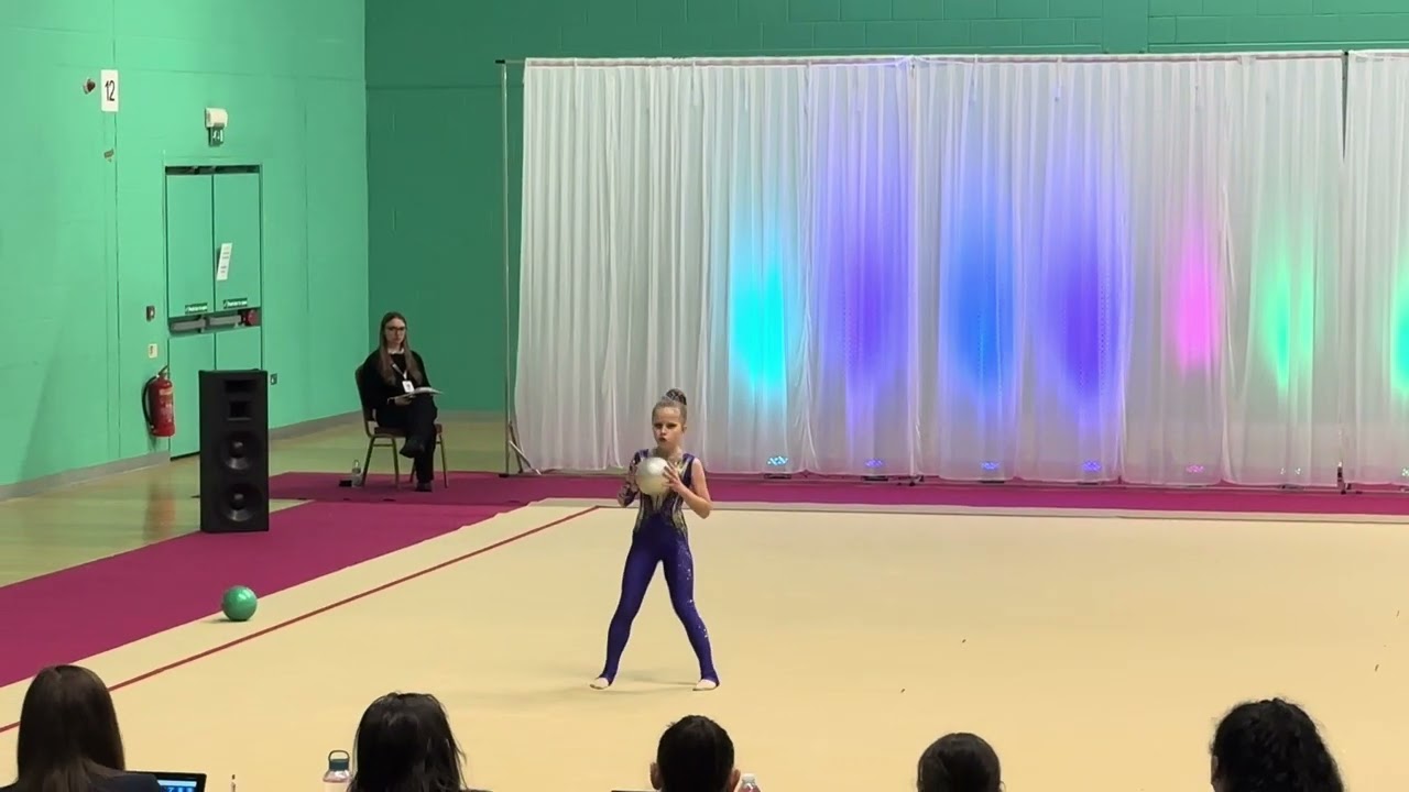 my first performance with the ball