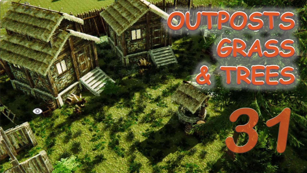 Unity Terrain – Adjusting Outposts with Grass, Rocks, and Trees (Part 31)