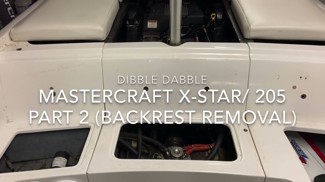 Mastercraft X-Star / 205V Hull Upholstery Backrest Removal (Part 2)