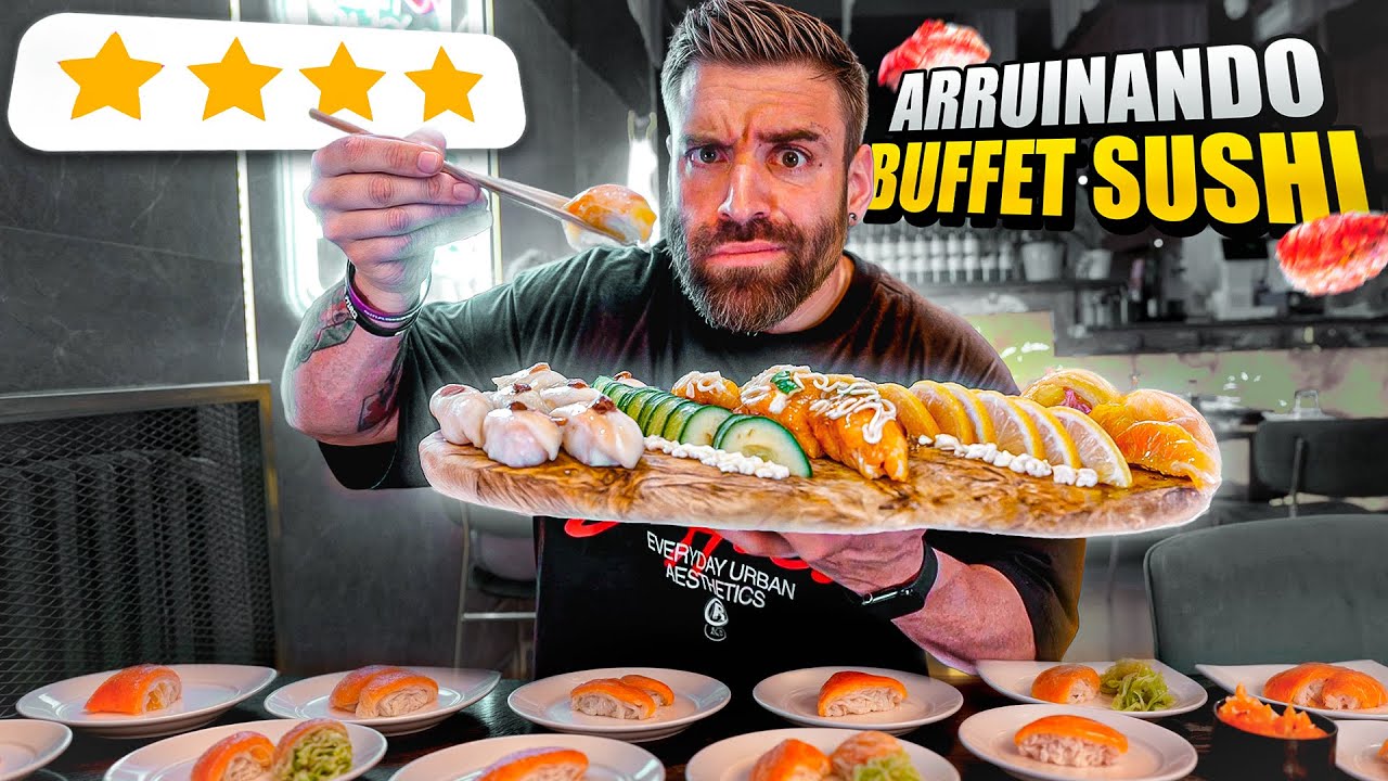 ARRUINANDO el BUFFET MEJOR VALORADO de SUSHI ANTES DE IRME A JAPÓN en MADRID