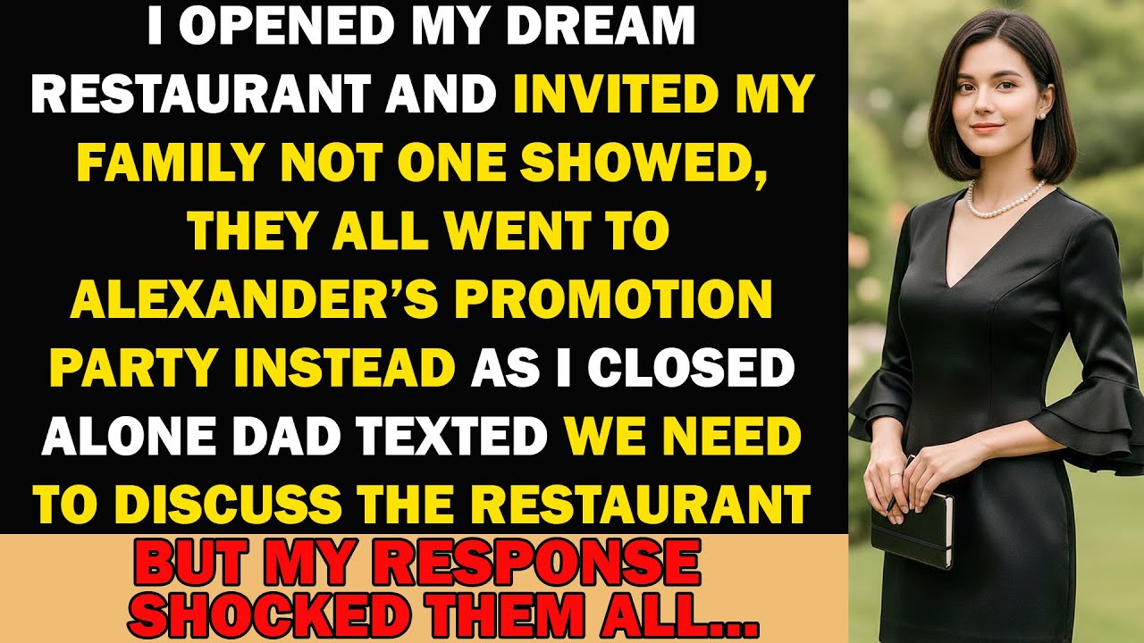 I Opened My DREAM RESTURANT And Invited My FAMILY To The GRAND Opening-No One SHOWED UP...