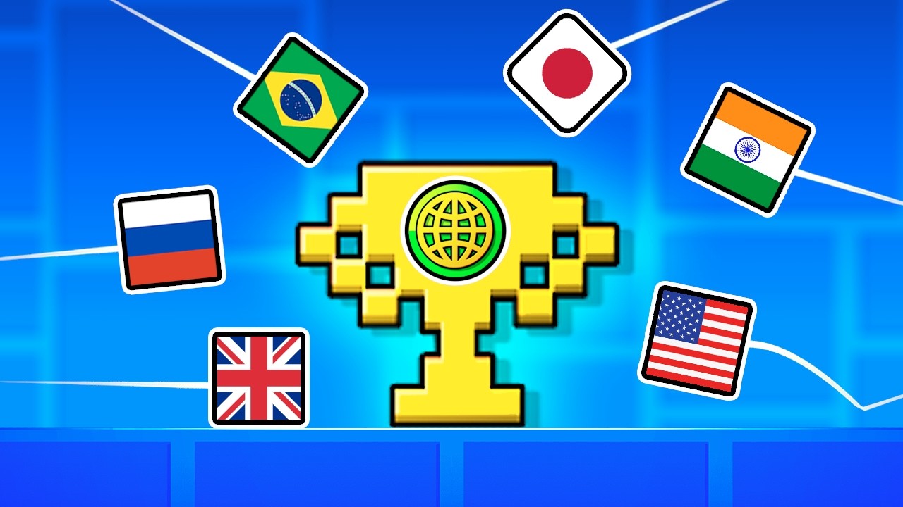Все Страны Мира Сражаются в Geometry Dash!