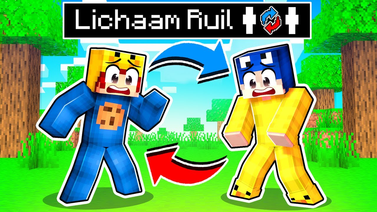 Ik Zit VAST In SAM's LICHAAM In Minecraft!