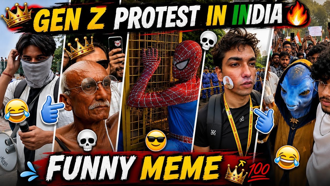 India's Cockroach Party: The Funniest Gen Z Protest Memes/ India's FUNNIEST Student Protest Moments