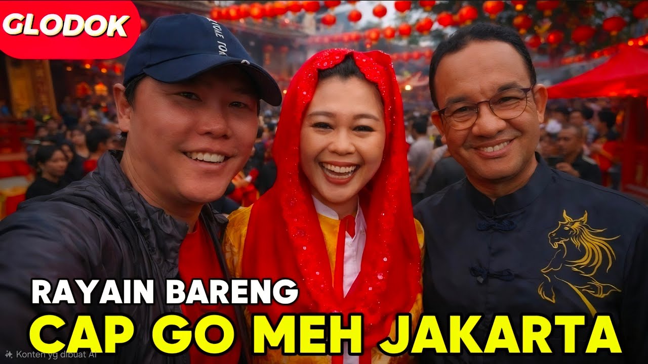 JUMPA Ibu @yennywahidofficial & Bpk @aniesbaswedan! Geger Puncak Cap Go Meh Glodok Jakarta Chinatown