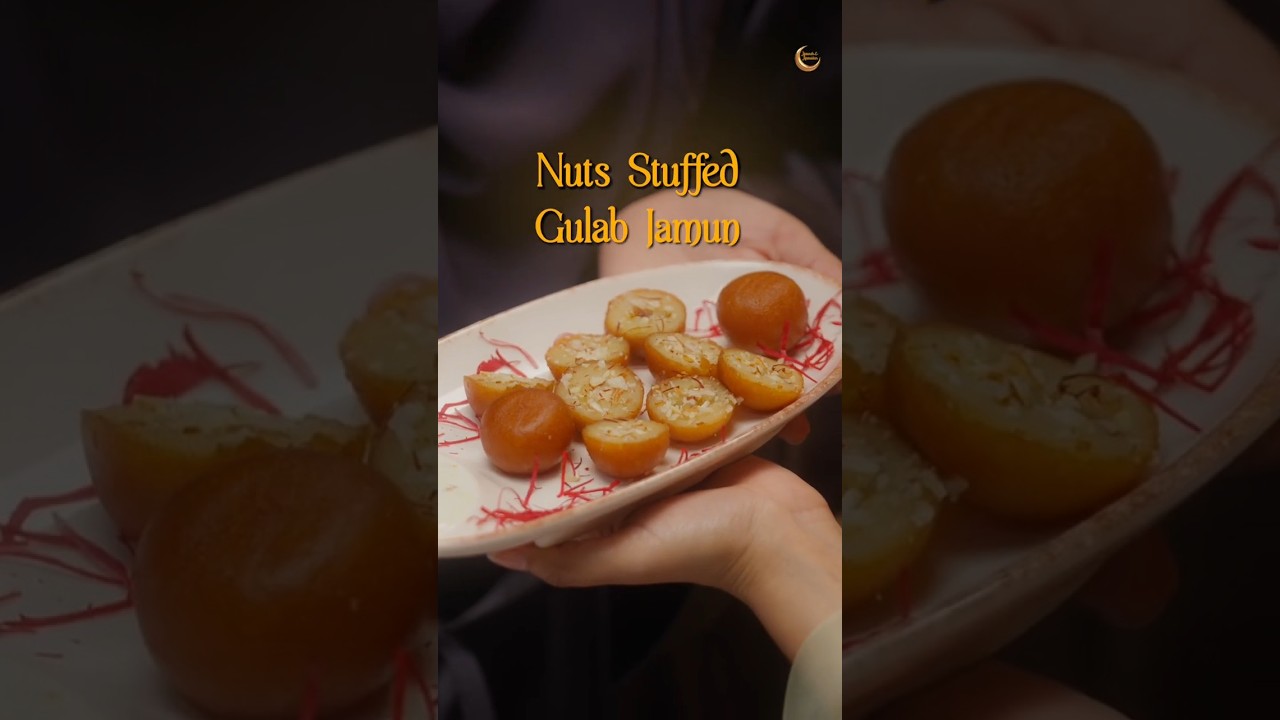 Nut Stuffed Gulab Jamun Recipe 🍮 | Falaq Naaz Special | Raunke E Ramadan S2 Ep 10 | #shorts