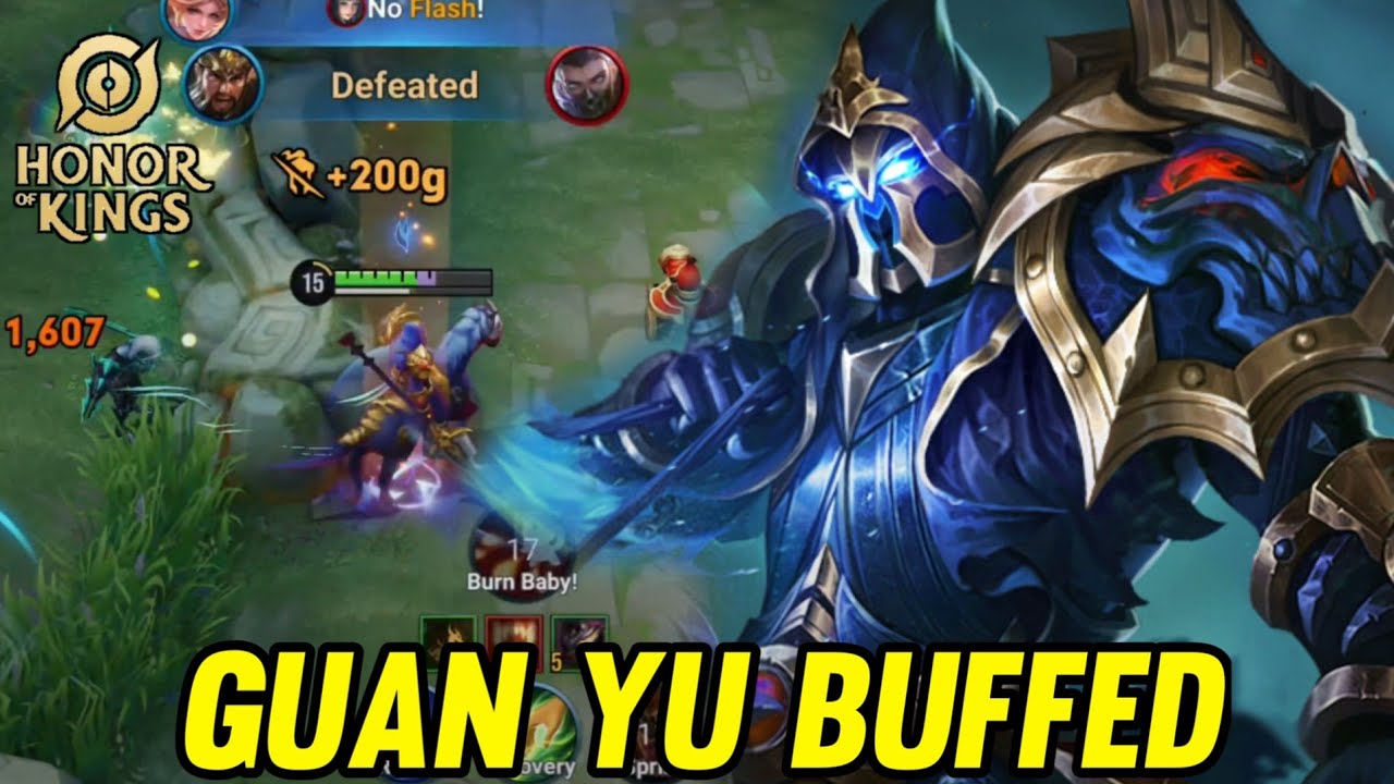 Guan Yu Buffed new patch - Honor of kings