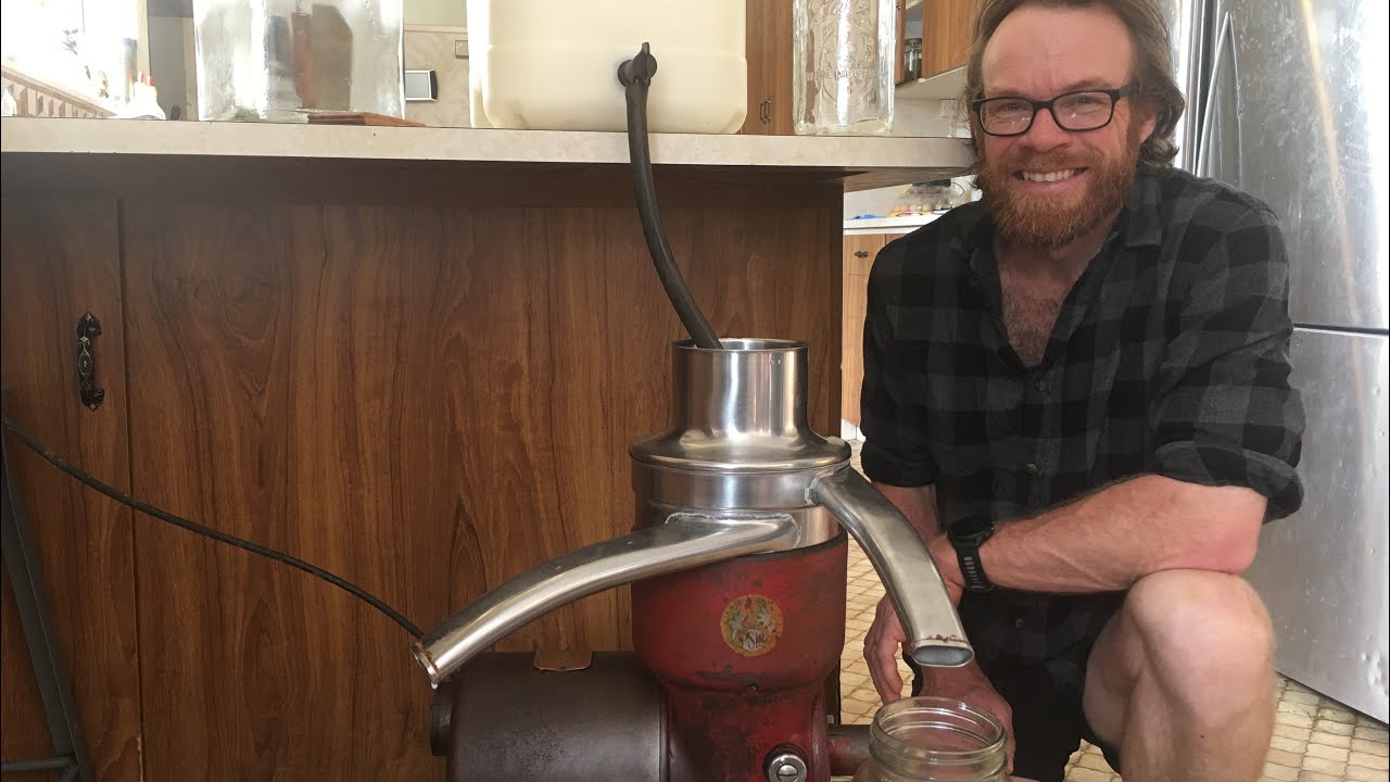 Vintage Cream Separator and Making Butter