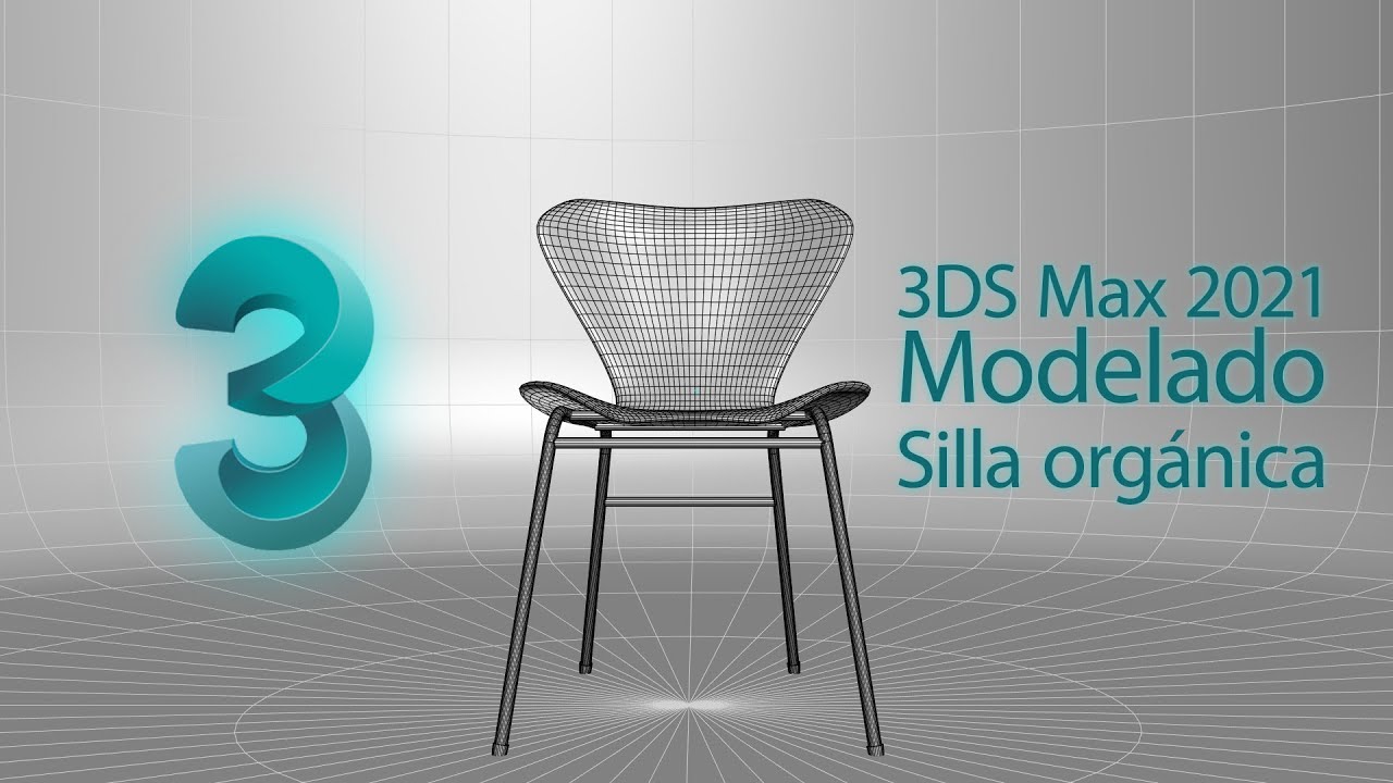 3Ds Max 2021: Modelado de silla orgánica