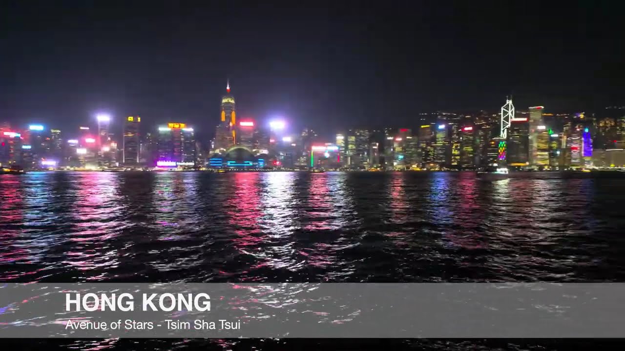 Walk along the Avenue of Stars, Hong Kong Part.2 (4K HDR)