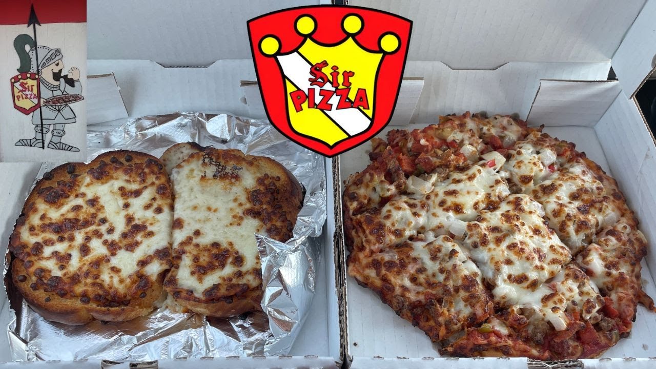 Sir Pizza: Обзор пиццы «Королевский пир» и чесночно-сырного хлеба