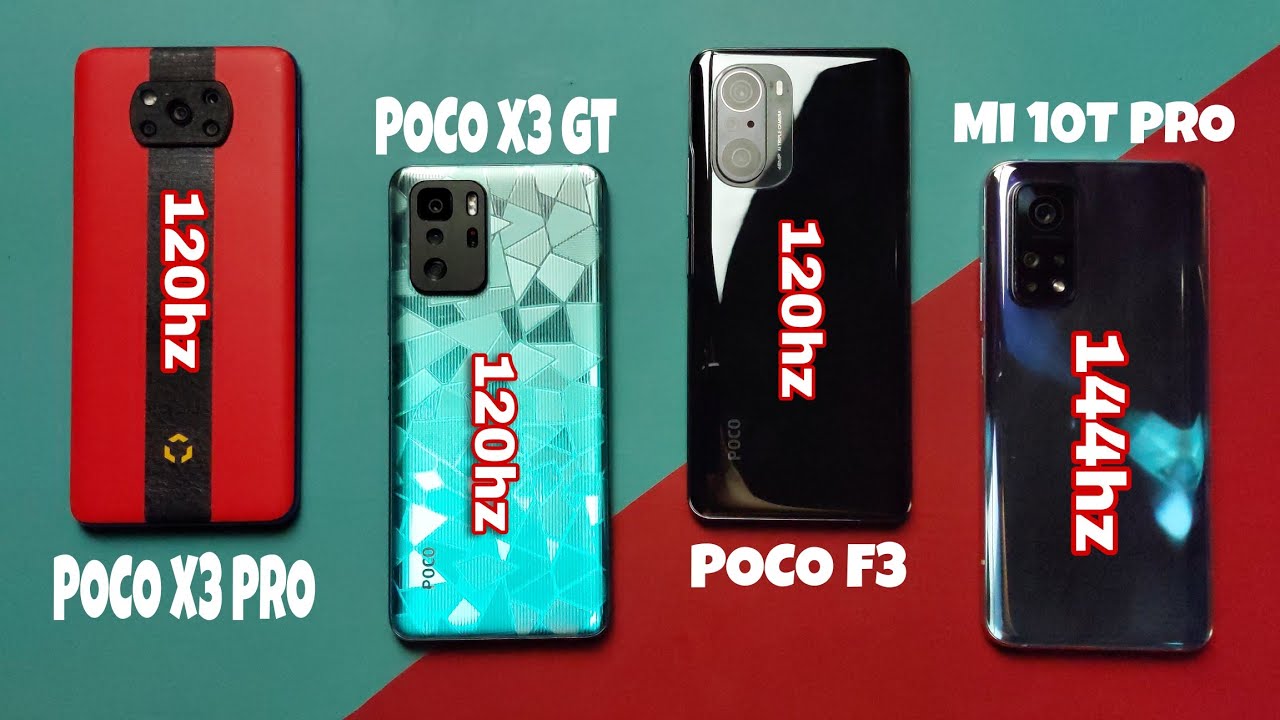 Speed Test!! Compare Mi10T Pro vs POCO F3 vs POCO X3 GT vs POCO X3 Pro