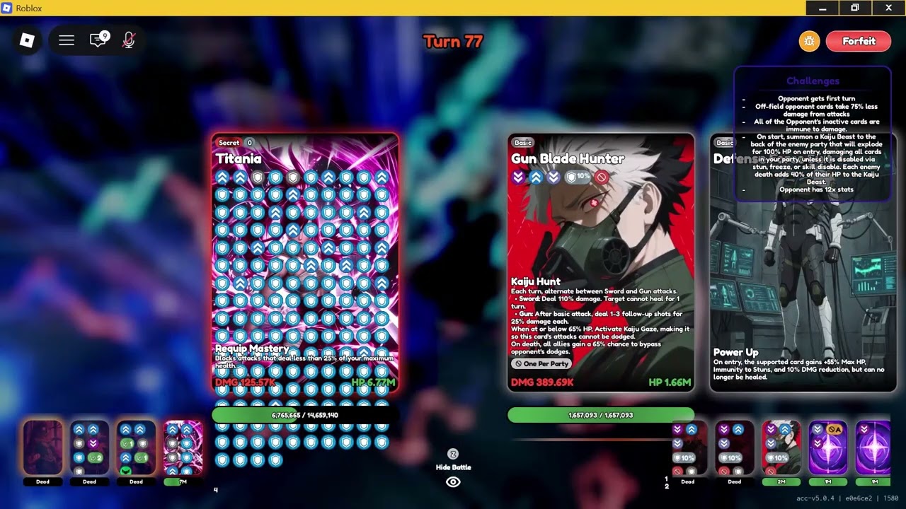 Defence Force Cheap Team Anime Card Clash