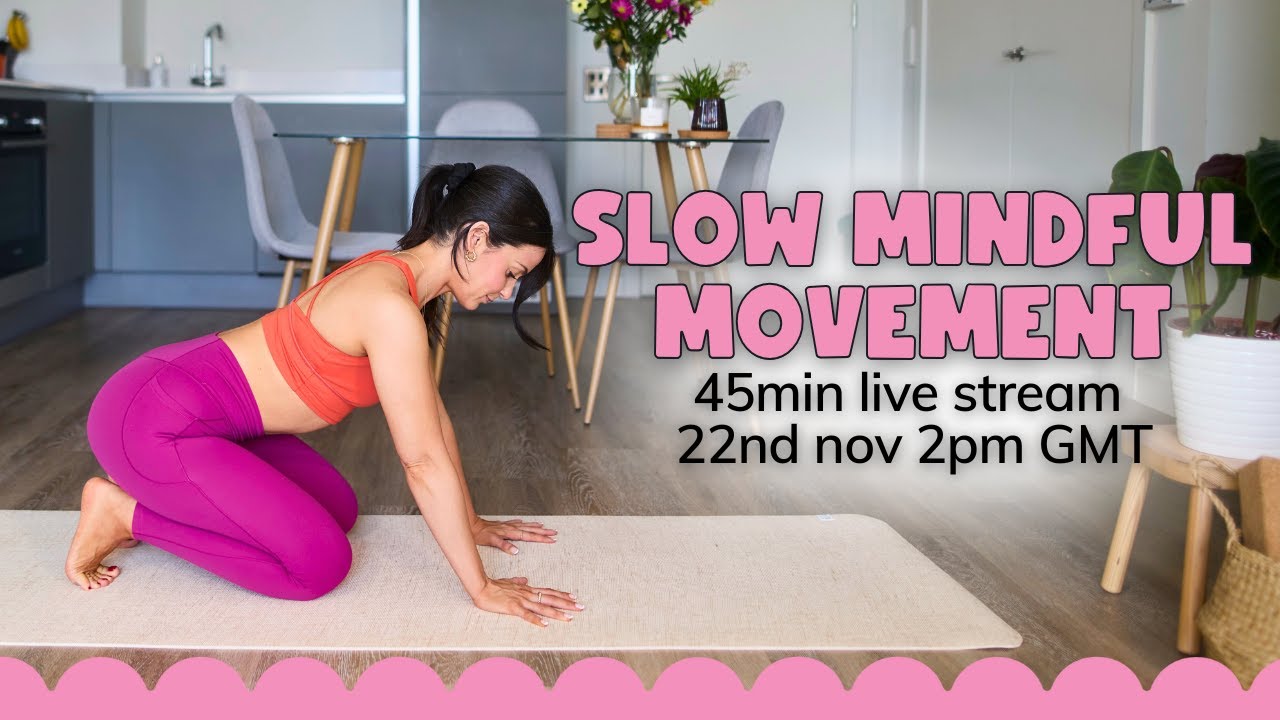 Slow flow mindful movement into deep stretch 🙏 LIVE