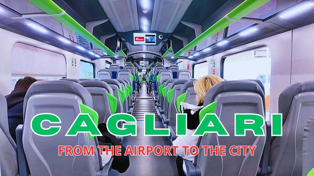 Cagliari Airport train transfer complete walkthrough