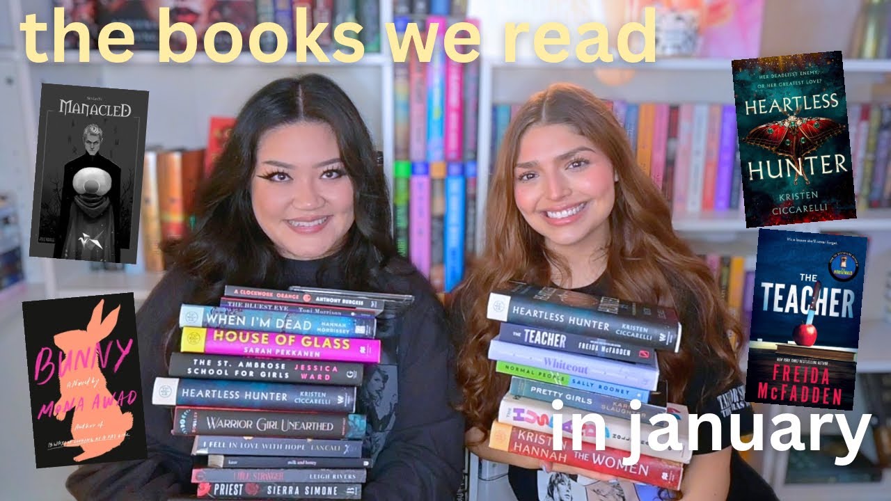 every book we read in january ☀️📚 first reading wrap up of the year 📖