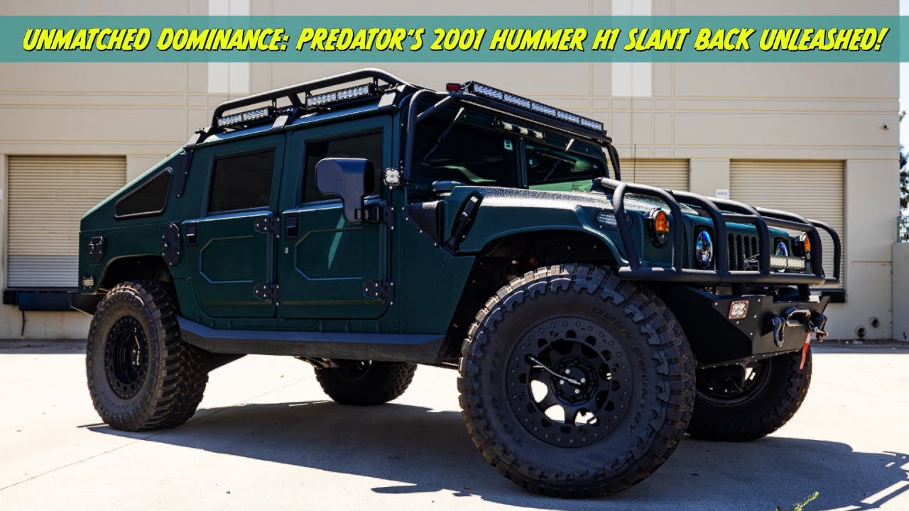 Непревзойденное доминирование Хищника: Hummer H1 Slant Back 2001 года выпущен