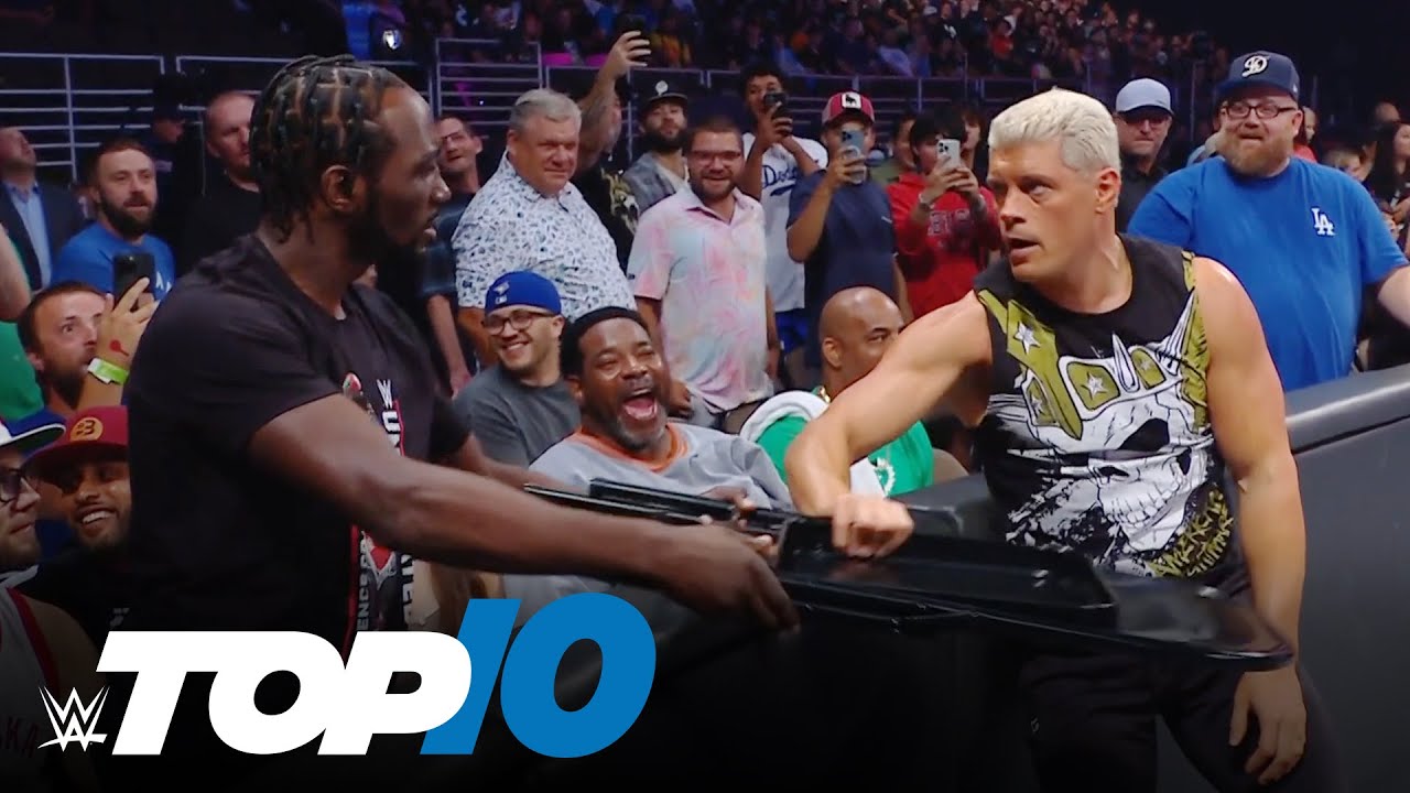 10 лучших моментов пятничного SmackDown: WWE Top 10, 19 июля 2024 г.