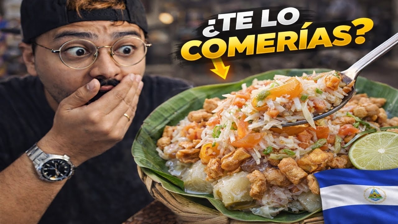 ASÍ ES LA COMIDA CALLEJERA NICARAGÜENSE | 🐷🦎🤯