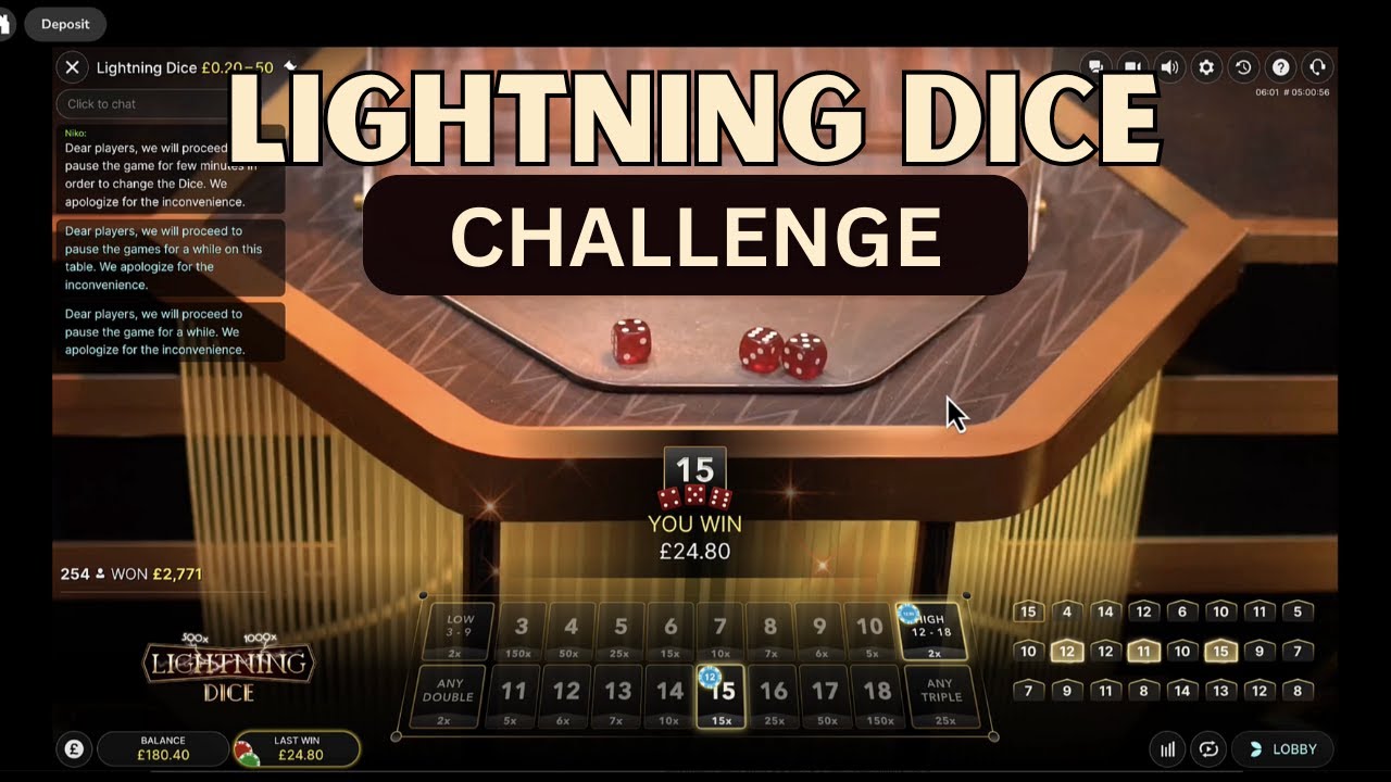 Session 24 - Lightning Dice Challenge